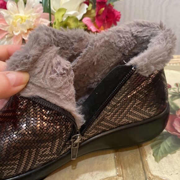 Alegria Women’s Leather Meri Boots Pewter Dazzler Style MER-532 Sz EU 42 - Picture 5 of 16